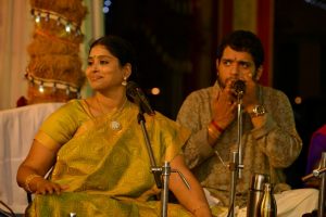 With Nithyashri Mahadevan